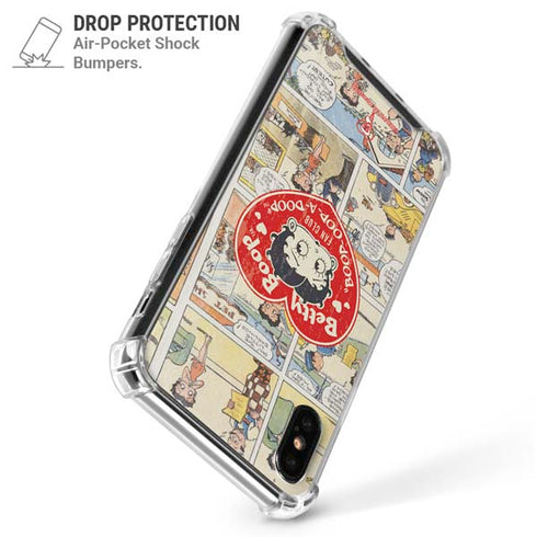 Betty Boop Comic Strip iPhone XS Max Clear Case